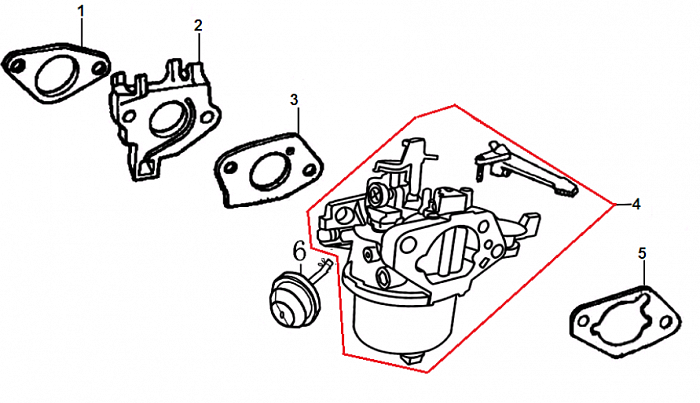 17 КАРБЮРАТОР | СНЕГОУБОРЩИК CHAMPION ST1170E