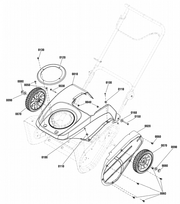 5 КОЛЕСА СНЕГОУБОРЩИК CHAMPION ST655BS ручное управление желобом