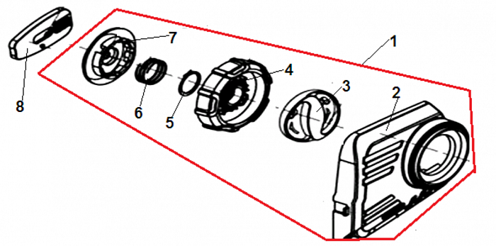 4 КРЫШКА ШИНЫ ЭЛЕКТРОПИЛА CHAMPION 324N-18