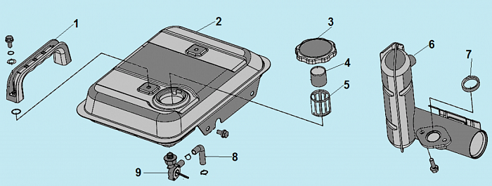 2 ГЛУШИТЕЛЬ - БАК ГЕНЕРАТОР CHAMPION IGG980