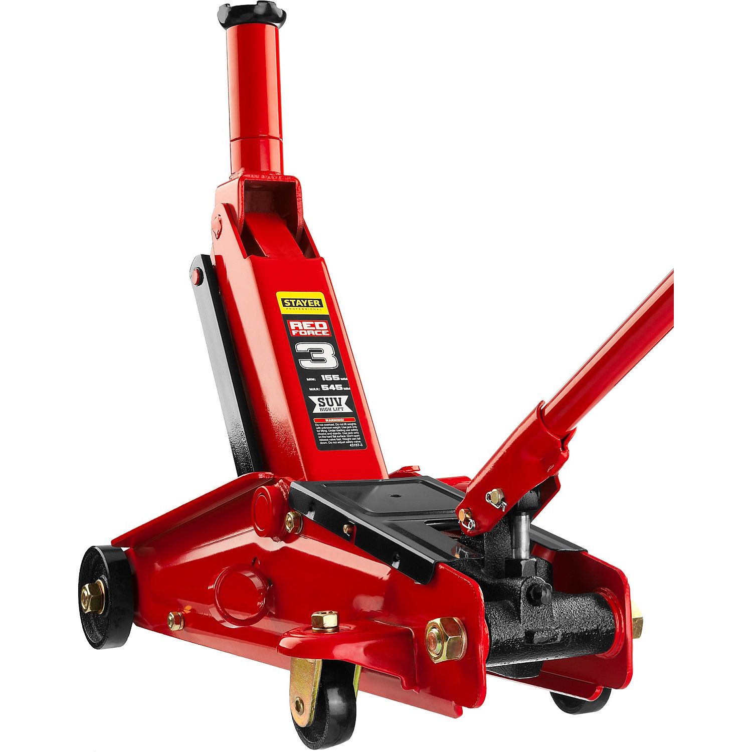 Домкраты подкатные гидравлические RED FORCE, 3 т, 155-545 мм 43157-3