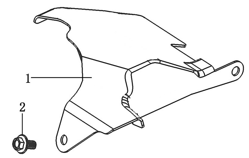 ЗАПЧАСТИ ДЛЯ ДВИГАТЕЛЯ LC185FDS (КРЫШКА ЗАЩИТНАЯ)