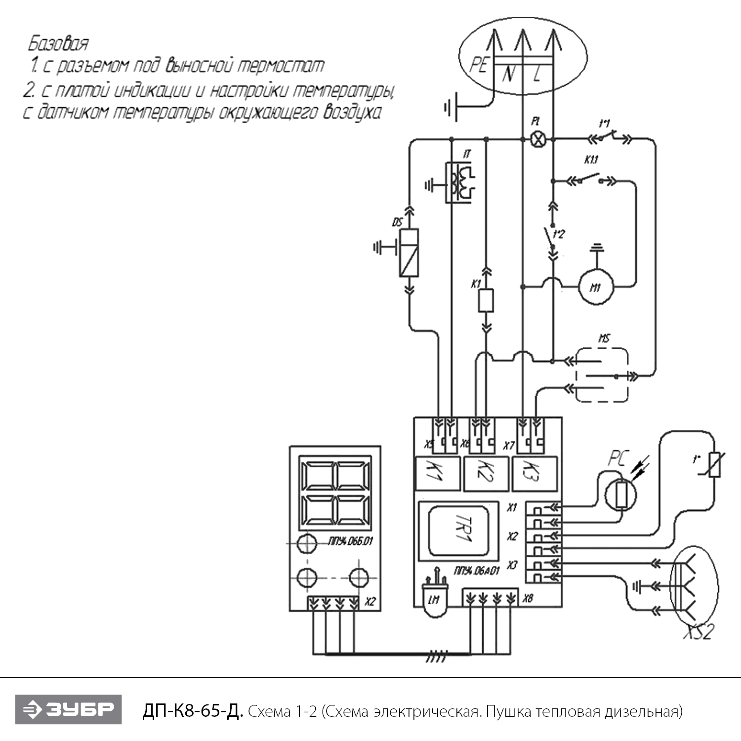 Пушка дизельная прямого нагрева, дисплей,К8 ДП-К8-65-Д