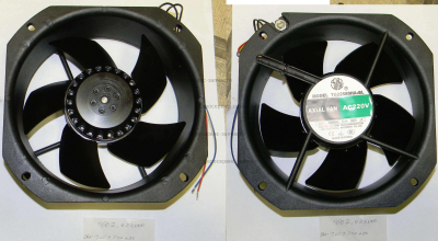 Вентилятор 220В, 0,4А, 80Вт, 225х225х80 мм