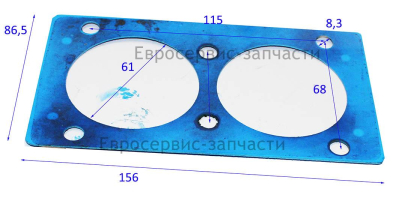 Прокладка плиты клапанной. D.01.10.W022. КПР 360
