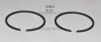 Кольца поршневые 40х1,5 ком-т 2шт. Т1250 9604-904301: Т1250.Т25