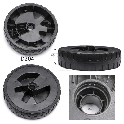 Колесо переднее D.200х50 мм (старого образца)