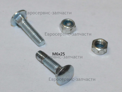 Болт с квадратным подголовником M6х20 мм