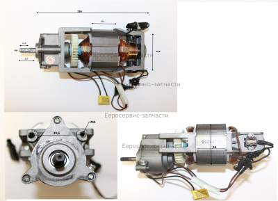 Электродвигатель в сборе, 220В, 450Вт. BD2014-TC115A-0028. ПЭ 450