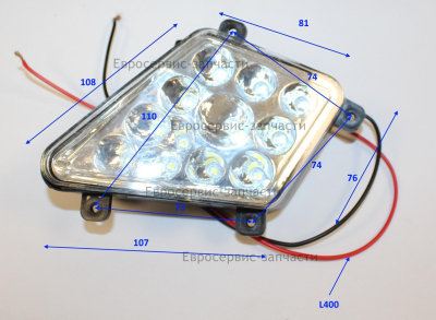 Фара левая (для версии с двумя фарами) СМ 7Э
