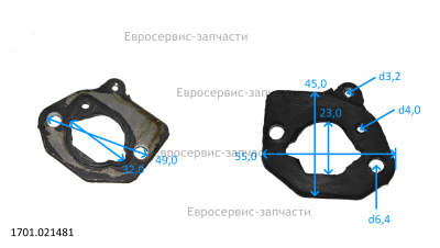 Прокладка воздушного фильтра 170430151-0001 К6500L